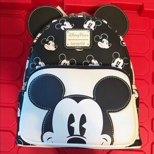 Loungefly Black & White Mickey Mouse Mini Backpack